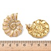 304 Stainless Steel Conch Stud Earrings EJEW-A147-02G-3
