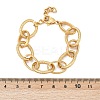 304 Stainless Steel Oval Link Chain Bracelets for Women BJEW-C104-01B-G-3