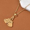 304 Stainless Steel Pendant Necklaces NJEW-Z073-04G-3