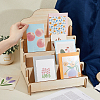 4 Tier Wooden Greeting Card Display Stand ODIS-WH0022-31-3