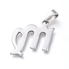 Non-Tarnish 304 Stainless Steel Pendants STAS-L210-06E-P-2