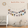 Wall Hanging Photo Display with Wooden Beads Garland AJEW-WH20011-54C-5