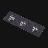 Self-adhesive Acrylic Wall Hook Hangers AJEW-TADJ0001-09A-02-3