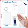 16Pcs Rectangle Acrylic Photo Frame Keychain KEYC-CA0001-34-2