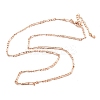 Brass Figaro Chains Necklaces for Women NJEW-D302-29RG-4