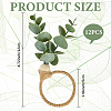 PVC Leaf Napkin Rings AJEW-CP0006-67A-2