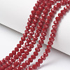 Opaque Solid Color Glass Beads Strands EGLA-A034-P8mm-D02-1
