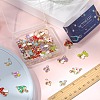 56Pcs 14 Style Alloy Enamel Pendants ENAM-SC0003-77-3