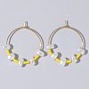 Mixed Rice Bead Vintage Imitation Pearl Earrings for Sophisticated Style DH7154-3-1