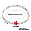 Elegant Brass Micro Pave Cubic Zirconia Charm Bracelets GR4721-5-1