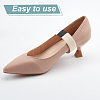 5 Pairs 5 Colors Elastic Polyester with Imitation Leather Shoelace Bands FIND-DR0001-16-4