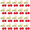 50Pcs Glass & Acrylic Beaded Charms GLAA-SC0002-77-6
