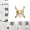 Brass Micro Pave Cubic Zirconia Beads KK-F921-05G-3