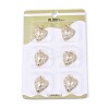 Brass Micro Pave Cubic Zirconia Pendants KK-T073-40G-2