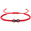 1Pc Adjustable Nylon Cord Braided Bracelets for Women Men BJEW-LP0001-31B-G-1