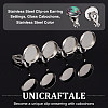 Unicraftale Blank Dome Clip-on Earring Making Kit DIY-UN0005-21-5