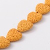 Dyed Natural Lava Rock Bead Strands G917-6-1