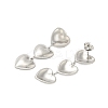 304 Stainless Steel Heart Dangle Stud Earrings for Women EJEW-U020-05P-2