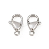 Tarnish Resistant 316 Surgical Stainless Steel Lobster Claw Clasps STAS-316-FL12A-4