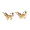 Brass Micro Pave Cubic Zirconia Pendants KK-Z136-47G-03-1