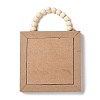 Wooden Square Wall Pendant Decorations HJEW-Z004-01A-2