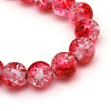 Baking Paint Crackle Glass Beads Strands X-CCG-S001-6mm-15-3