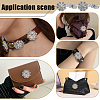 20Pcs 2 Colors Flower Zinc Alloy & Rhinestone & Glass Rivets BUTT-NB0001-83-5