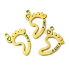 Ion Plating(IP) 304 Stainless Steel Manual Polishing Pendants STAS-C075-37G-2