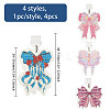 4Pcs 4 Styles PVC Mobile Dustproof Plugs HJEW-GO00249-2