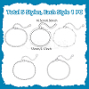 5Pcs 5 Styles Stainless Steel Chain Bracelets BJEW-UN0001-79-3