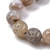 Natural Dragon Veins Agate(Dyed & Heated) Beads Strands G-K390-A09-01-3