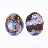 Assembled Synthetic Imperial Jasper and Bronzite  Cabochons G-S329-080A-2