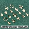 120Pcs 6 Style Christmas 201 Stainless Steel Charms STAS-UN0028-08-4