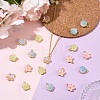 20Pcs 4 Colors Alloy Glass Charms FIND-YW0012-41-4