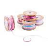 5 Rolls 5 Colors Segment Dyed Macrame Cotton Cord OCOR-TA0004-05A-3