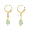 Natural & Synthetic Mixed Stone Round Hoop Earrings EJEW-JE06583-5