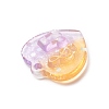 Two Tone Transparent Resin Pendants RESI-C019-01E-3