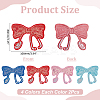 8Pcs 4 Colors Computerized Embroidery Cloth Self Adhesive Patches PATC-WR0001-18-2