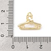 Brass Pave Clear Cubic Zirconia Pendants LS-KK-V016-06G-3