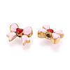 Ion Plating(IP) 304 Stainless Steel Enamel Beads STAS-N114-23E-G-2