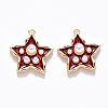 Brass Enamel Pendants KK-T049-056G-03-NF-1