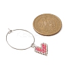 Glass Heart Wine Glass Charms AJEW-JO00191-3