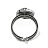 Oval 304 Stainless Steel Open Cuff Rings STAS-Z060-12P-4