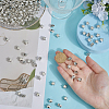 500Pcs CCB Plastic Esuropean Beads CCB-ME0001-09-3