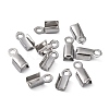 304 Stainless Steel Folding Crimp Ends X-STAS-R063-29-4