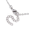 3Pcs 3 Style 304 Stainless Steel & Brass Macrame Pouch Empty Stone Holder for Pendant Necklaces Making NJEW-JN04442-4