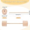 12Pcs Schima Wood Vehicle Wheels and 12Pcs Schima Wood Sticks DIY-OC0004-20-2