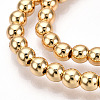 Electroplate Non-magnetic Synthetic Hematite Bead Strands G-Q466-4mm-04-3
