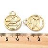 PVD Vacuum Plating 304 Stainless Steel Rhinestone Pendants STAS-R130-01G-07-3