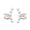 Brass Cuff Earrings EJEW-U015-19P-1